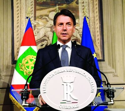 意大利总理孔特坚决继续追求扩张的经济目标