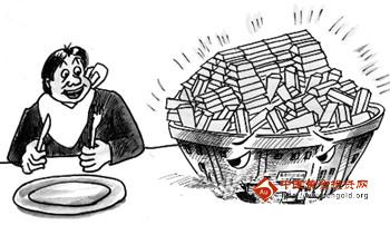 国际黄金金价：纽约黄金期货下探 跌涨互现难控走势
